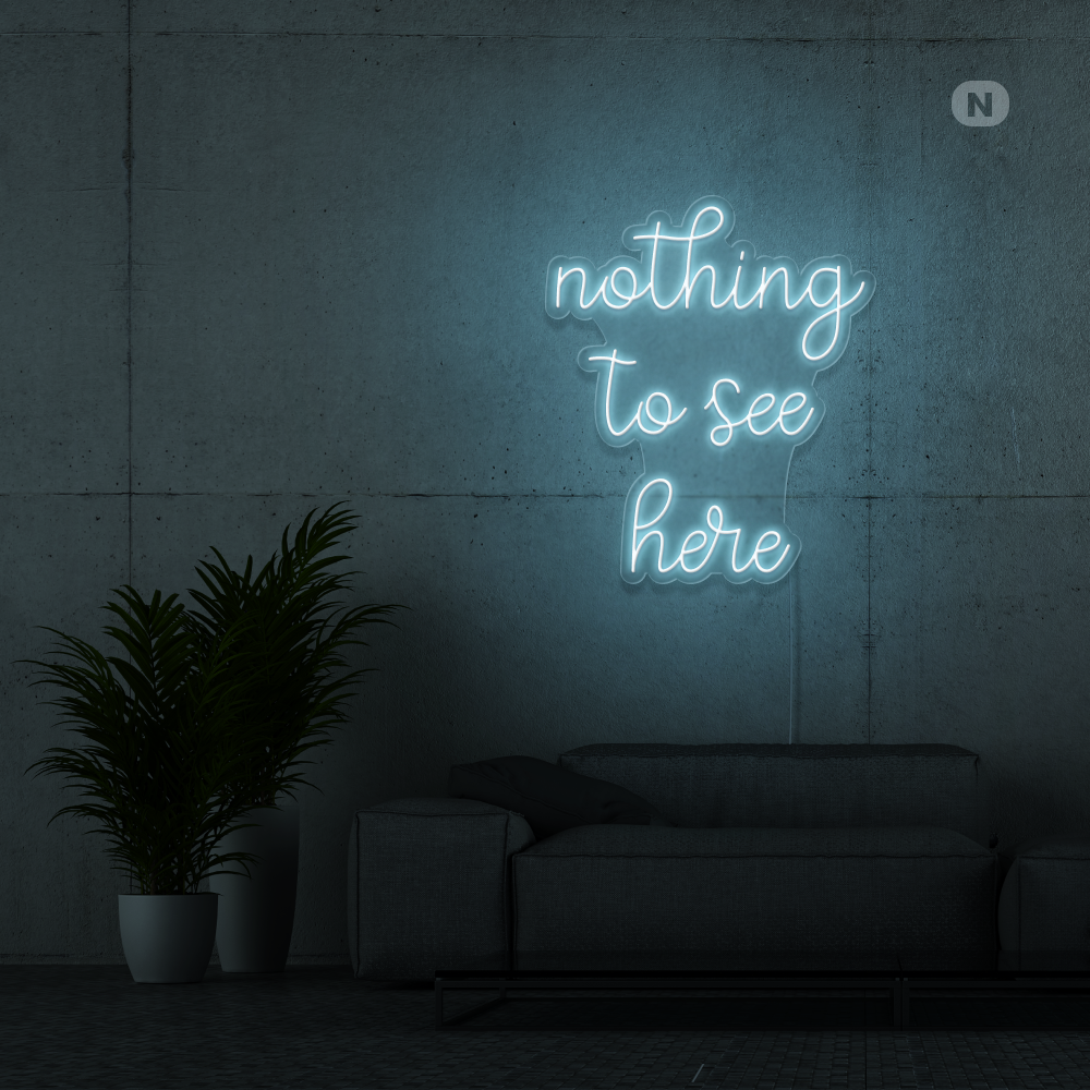 Neonskylt inget att se här