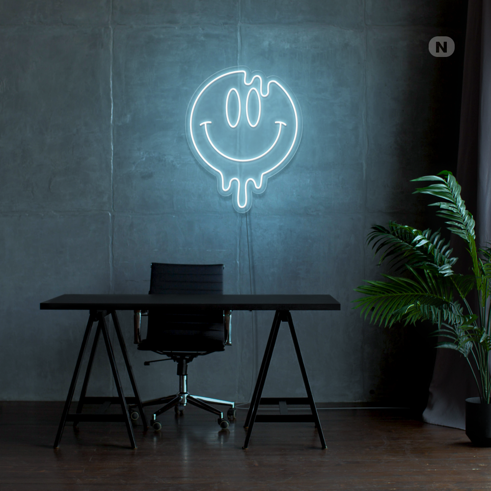 Neonskylt Smiley