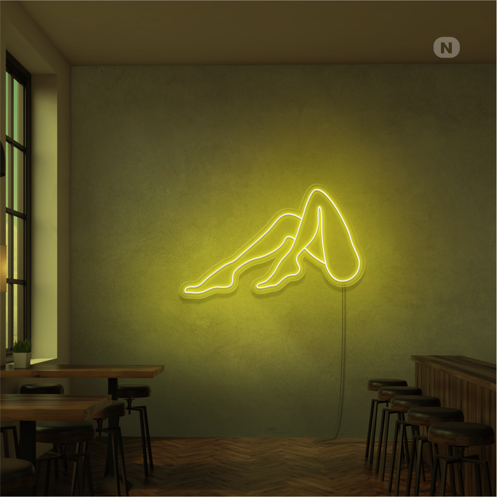 Neon Sign Kvinnor Ben