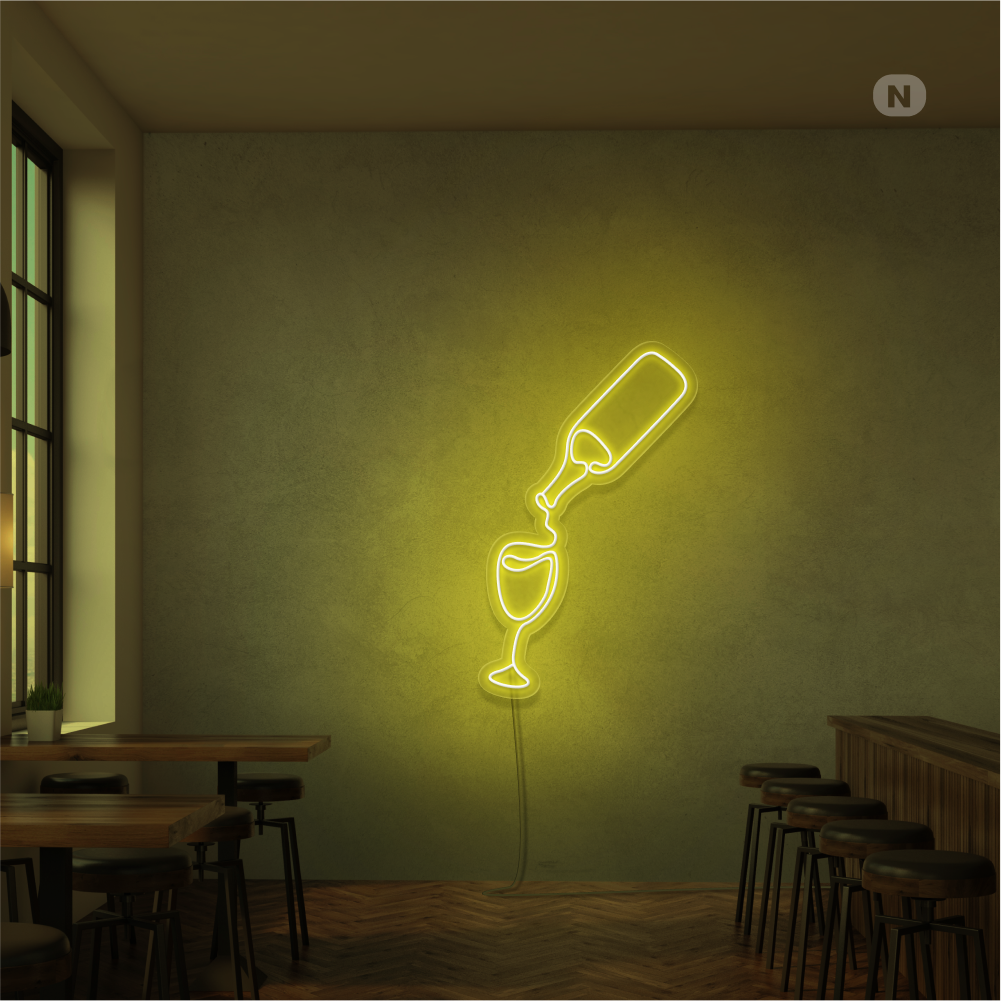 Neonskylt Vinälskare