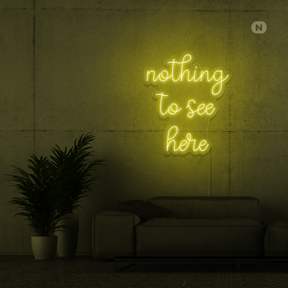 Neonskylt inget att se här
