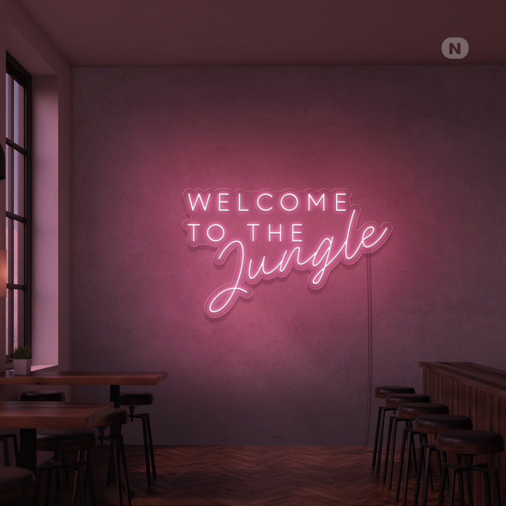 Neonskylt Welcome to the Jungle