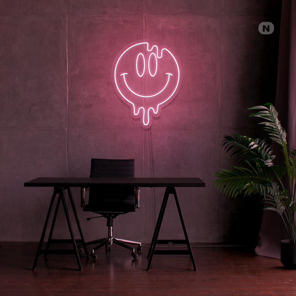 Neonskylt Smiley