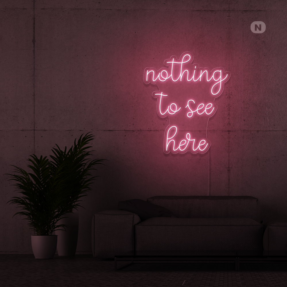 Neonskylt inget att se här