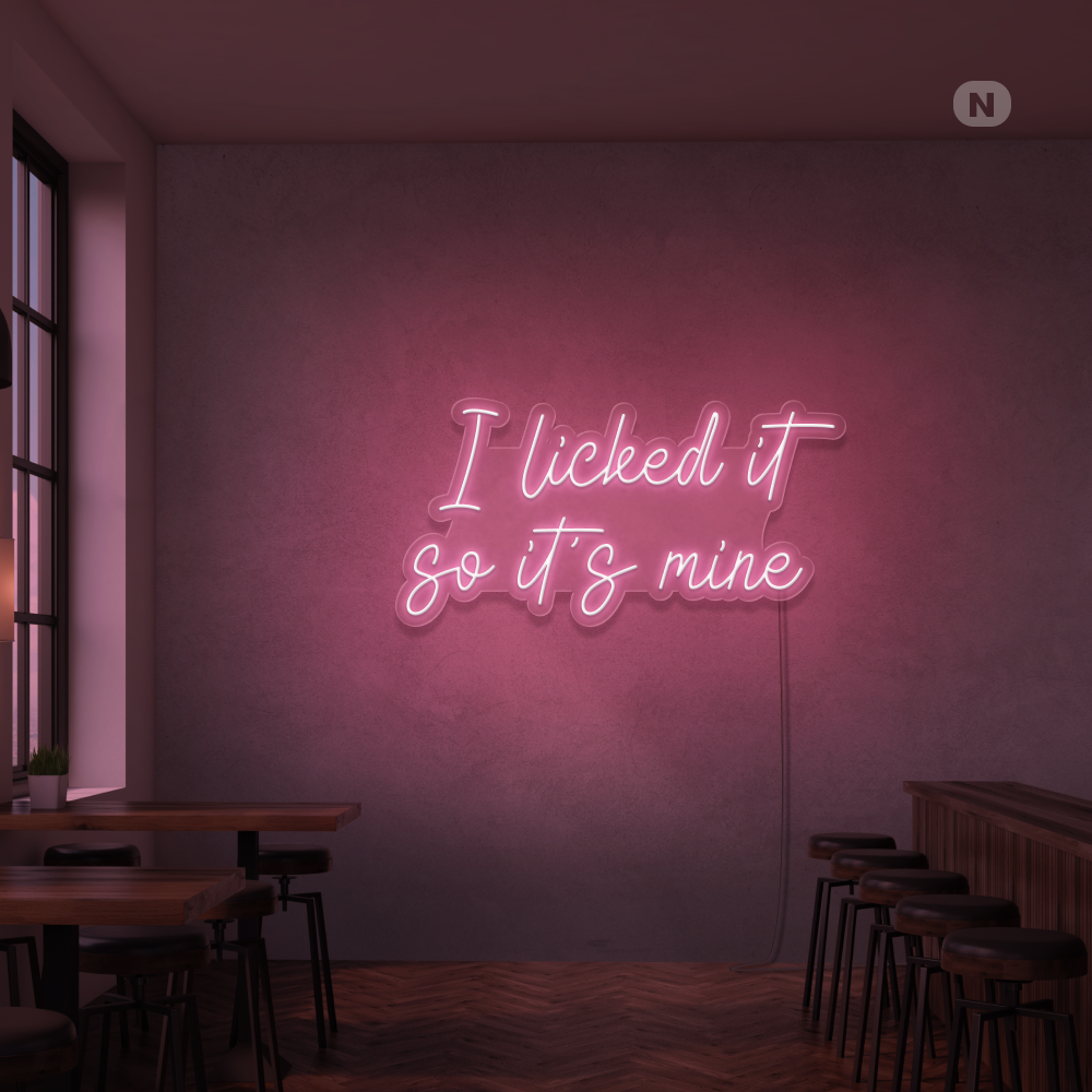 Neonskylt I Liked it so its mine