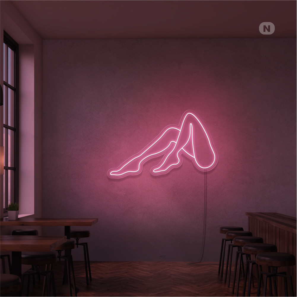 Neon Sign Kvinnor Ben