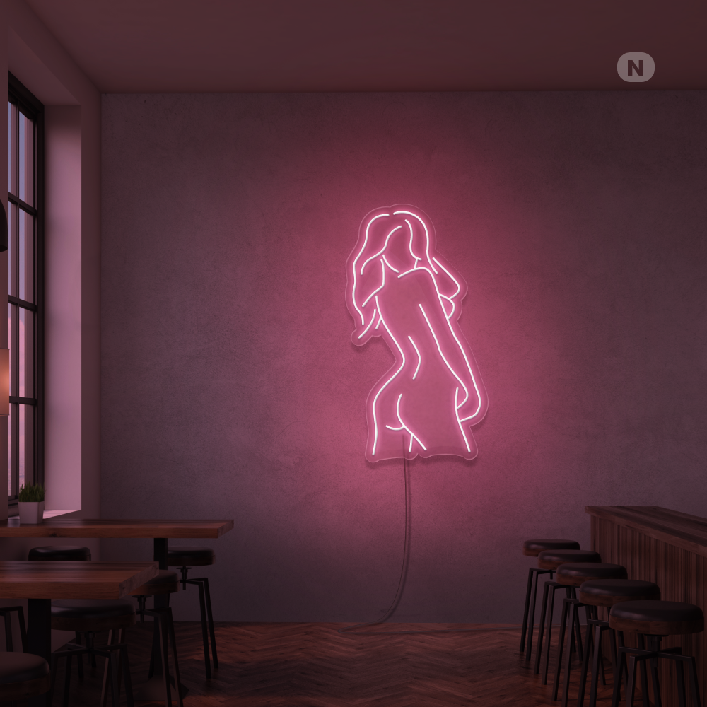 Neonskylt Exotisk Flicka