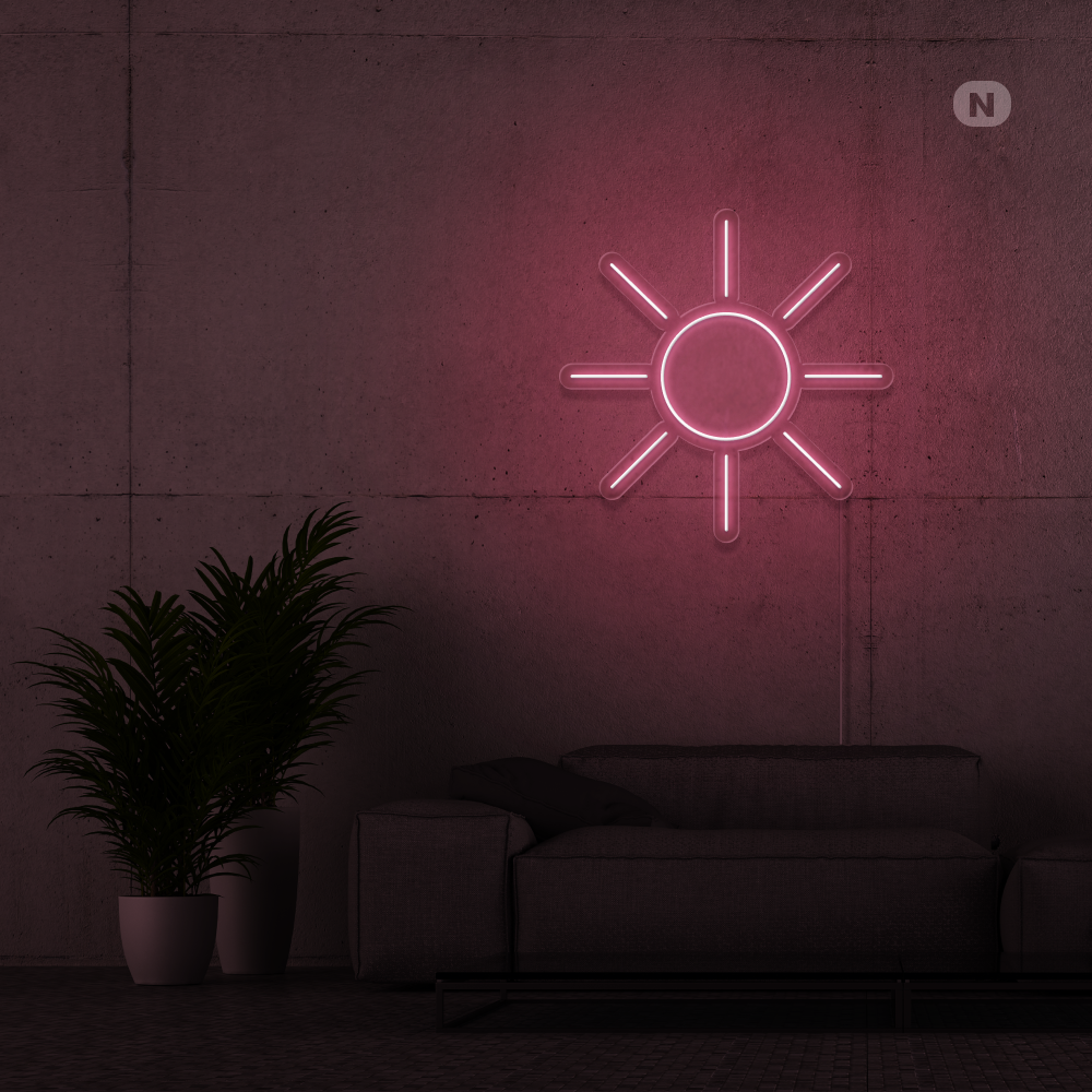 Neonskylt Sol