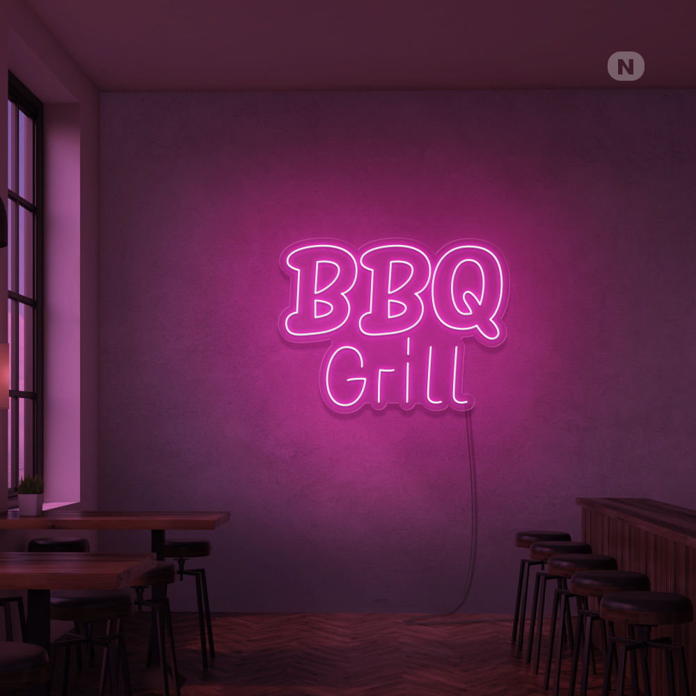 Neonskylt BBQ