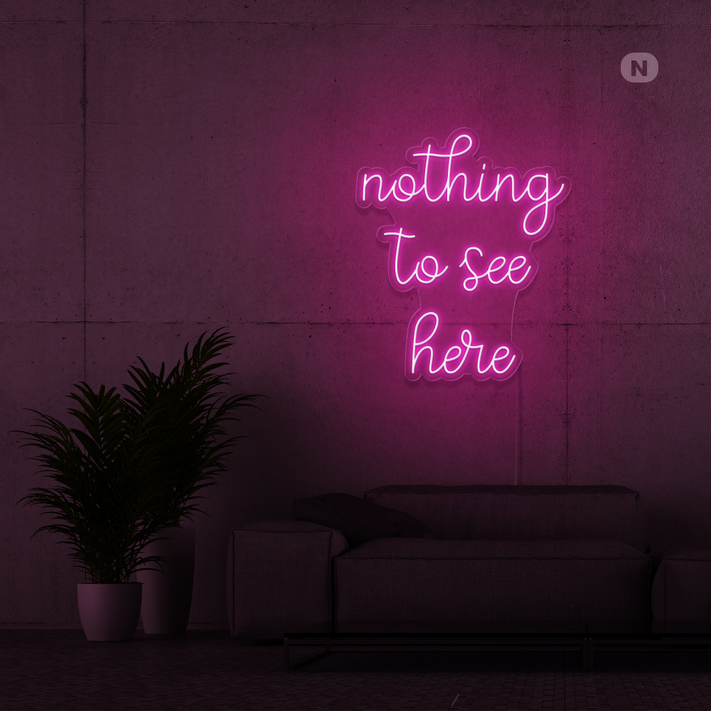 Neonskylt inget att se här