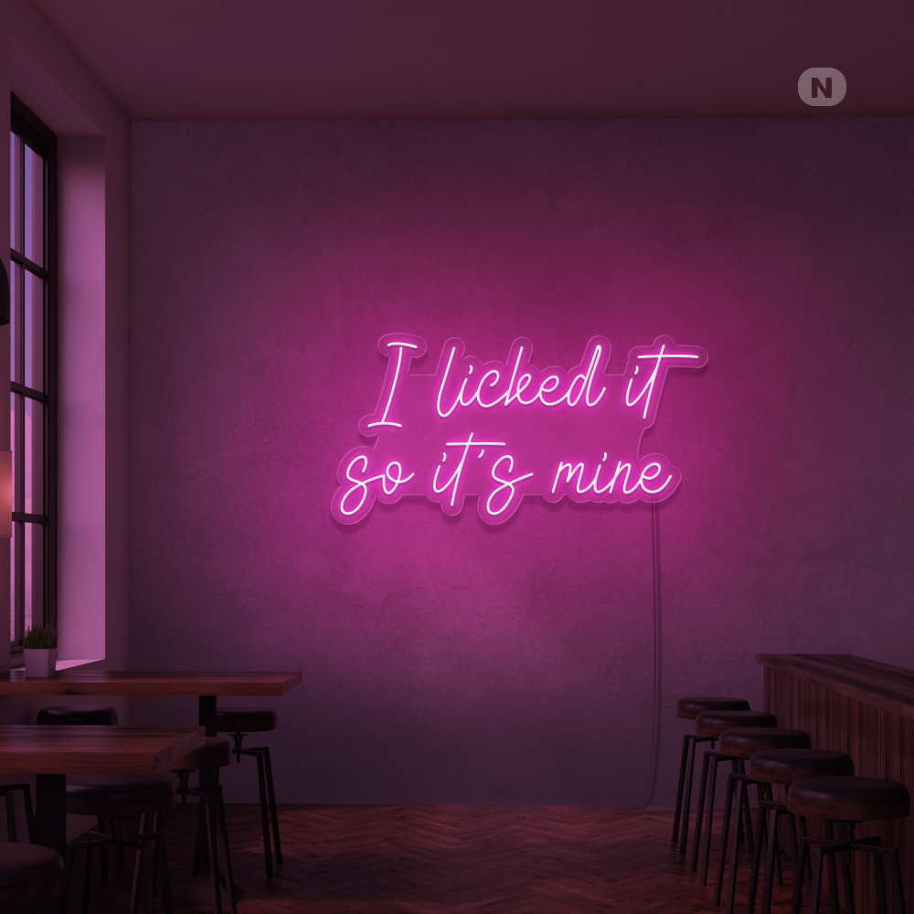 Neonskylt I Liked it so its mine