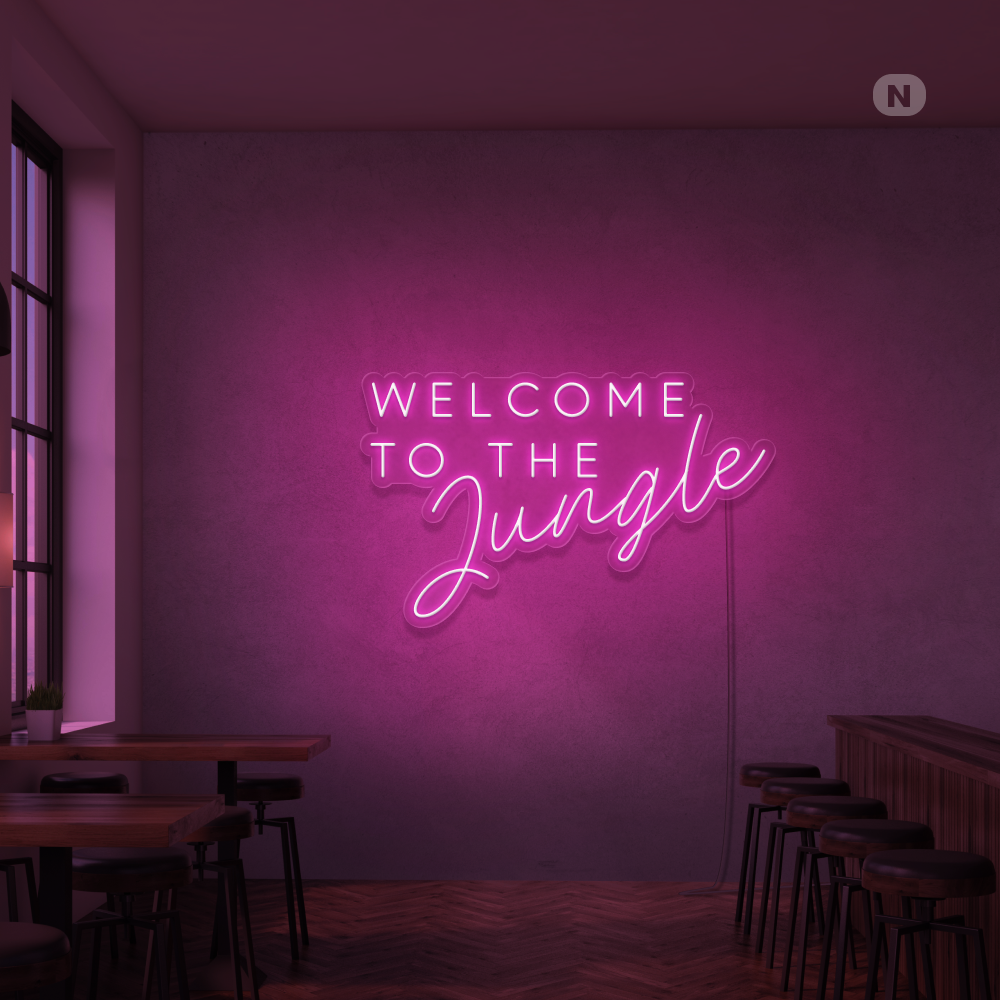 Neonskylt Welcome to the Jungle