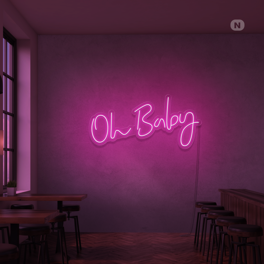 Neonskylt Oh Baby