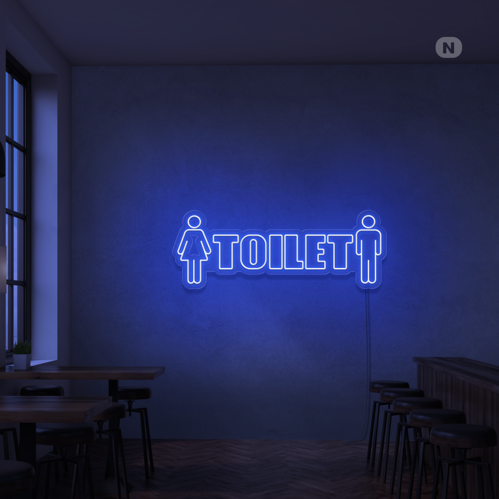 Neonskylt Toilet