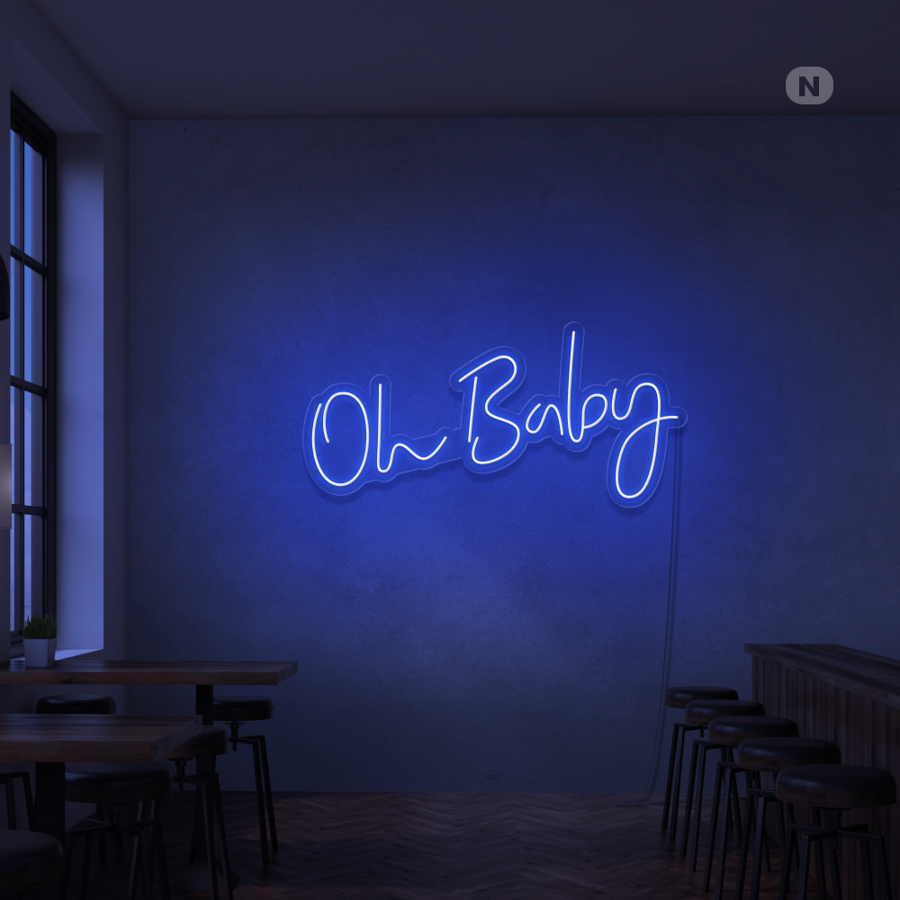 Neonskylt Oh Baby