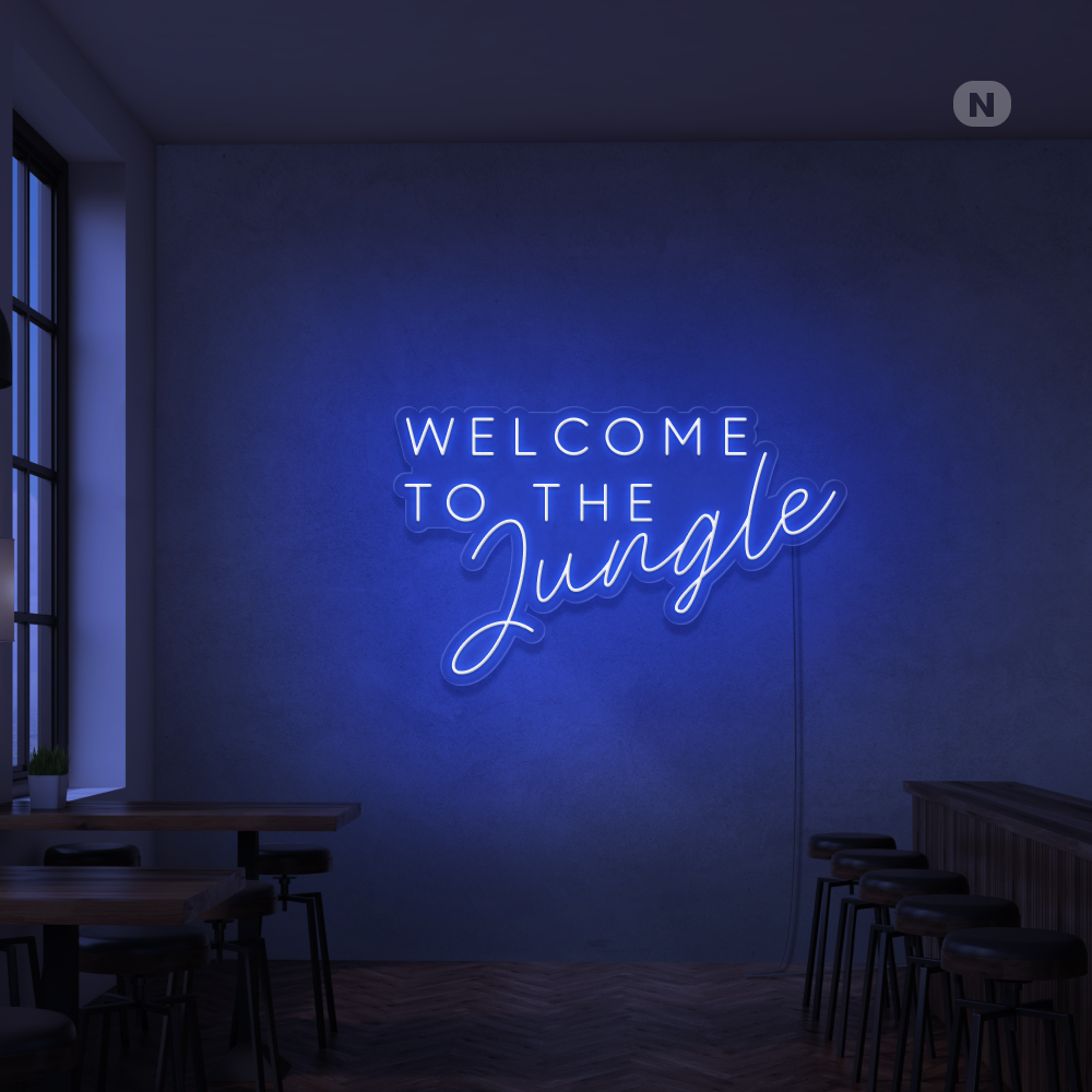 Neonskylt Welcome to the Jungle
