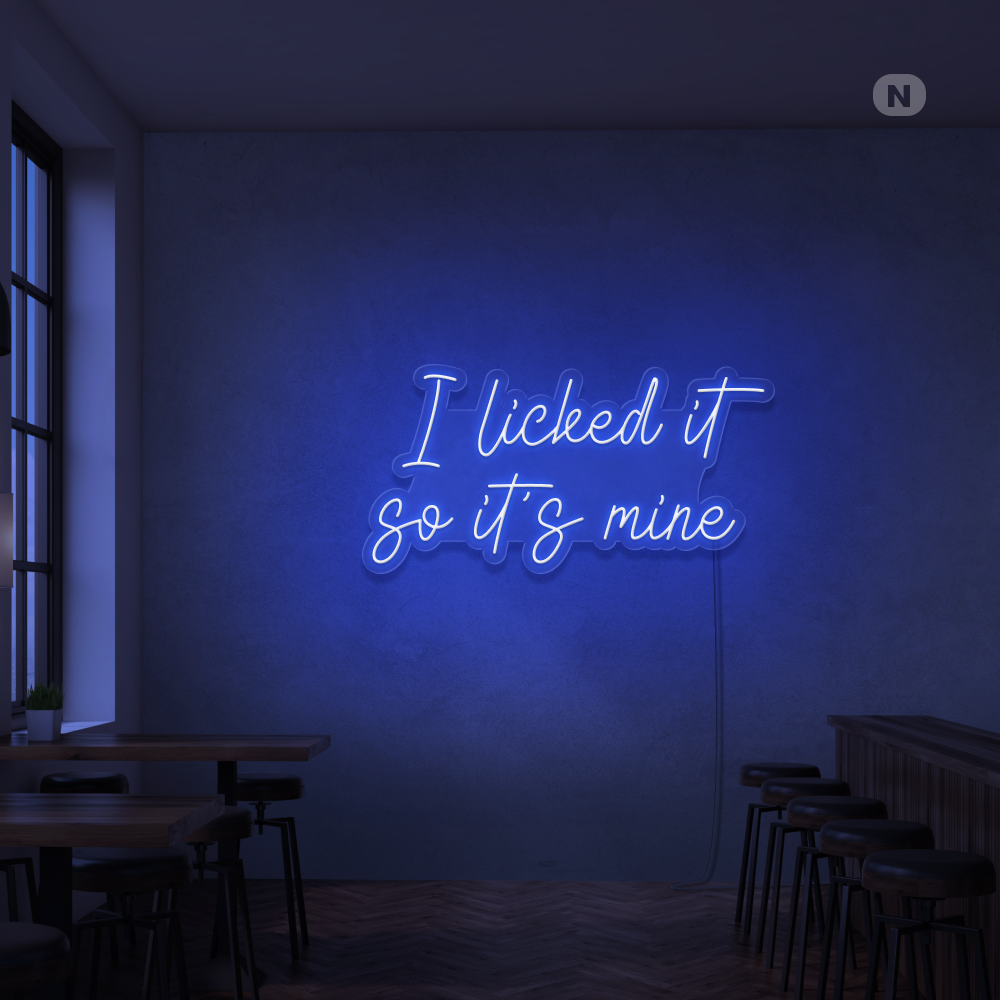 Neonskylt I Liked it so its mine