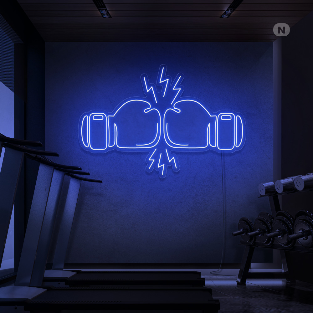 Neonskylt Boxning
