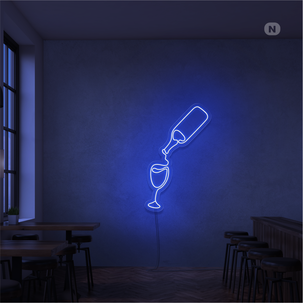 Neonskylt Vinälskare