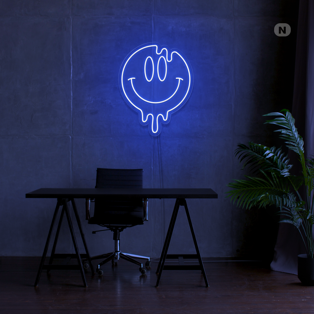 Neonskylt Smiley