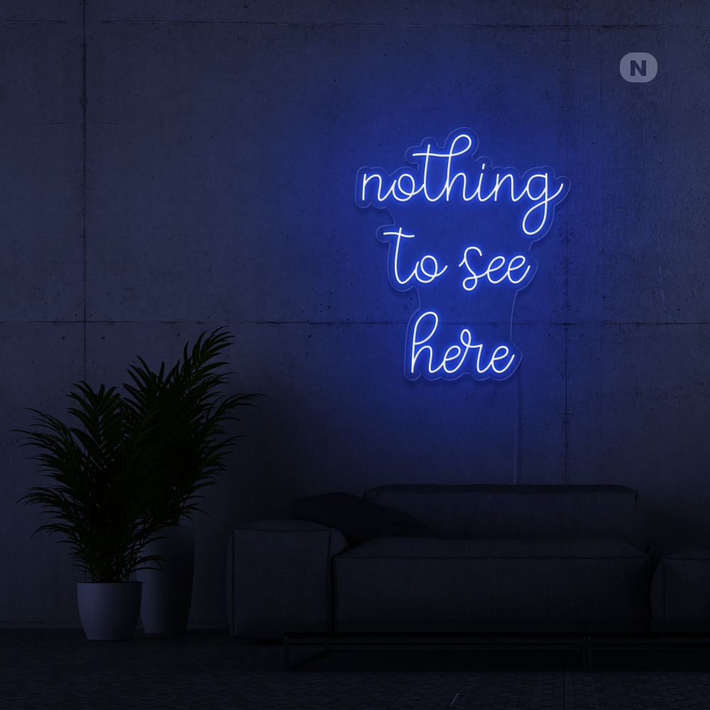 Neonskylt inget att se här