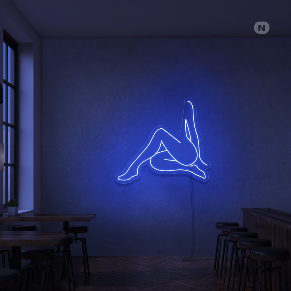 Neonskylt Sexig flicka