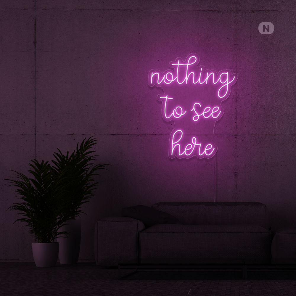 Neonskylt inget att se här