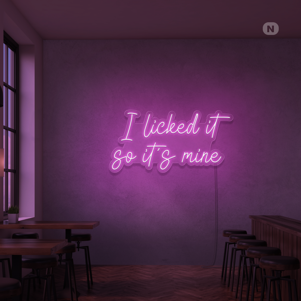 Neonskylt I Liked it so its mine