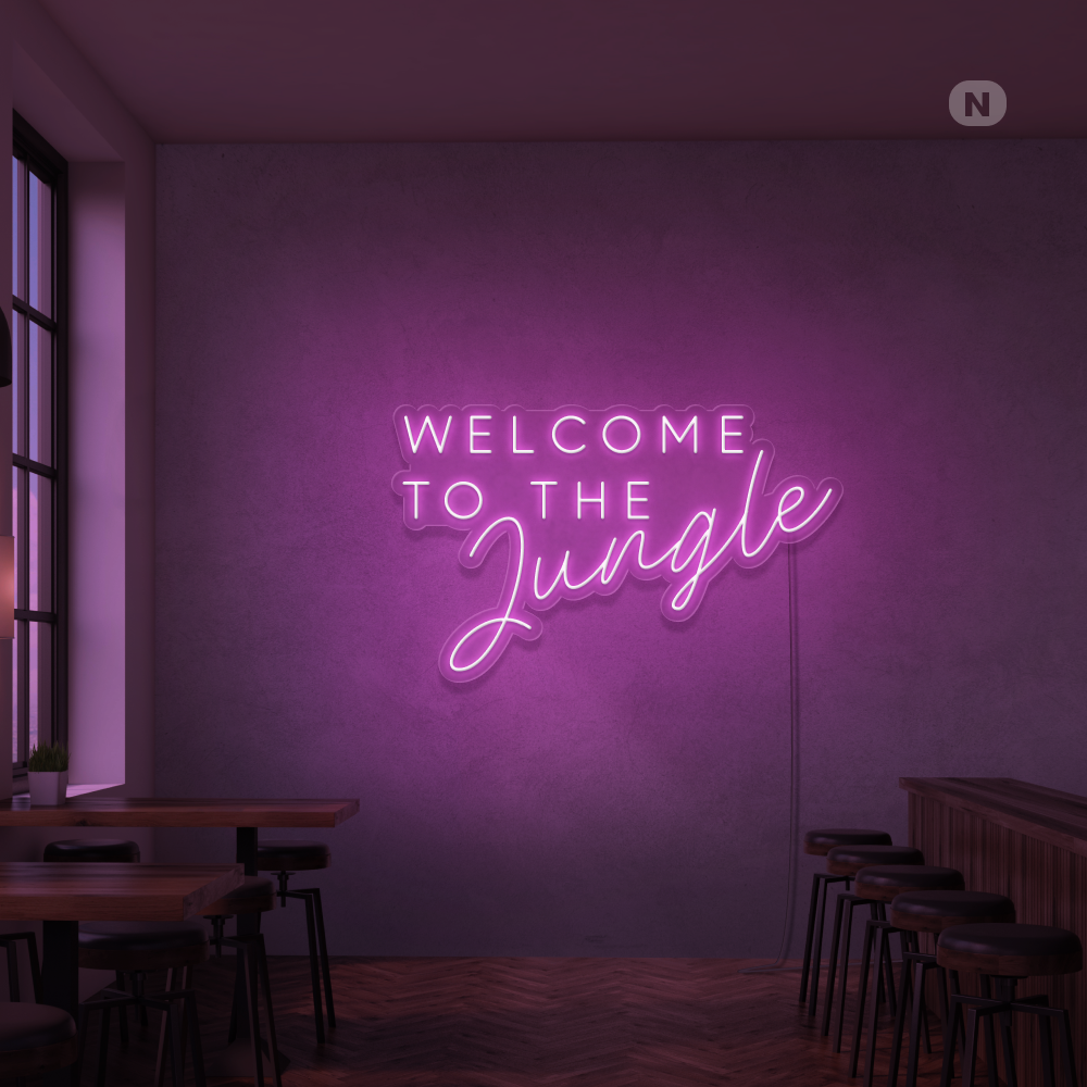 Neonskylt Welcome to the Jungle