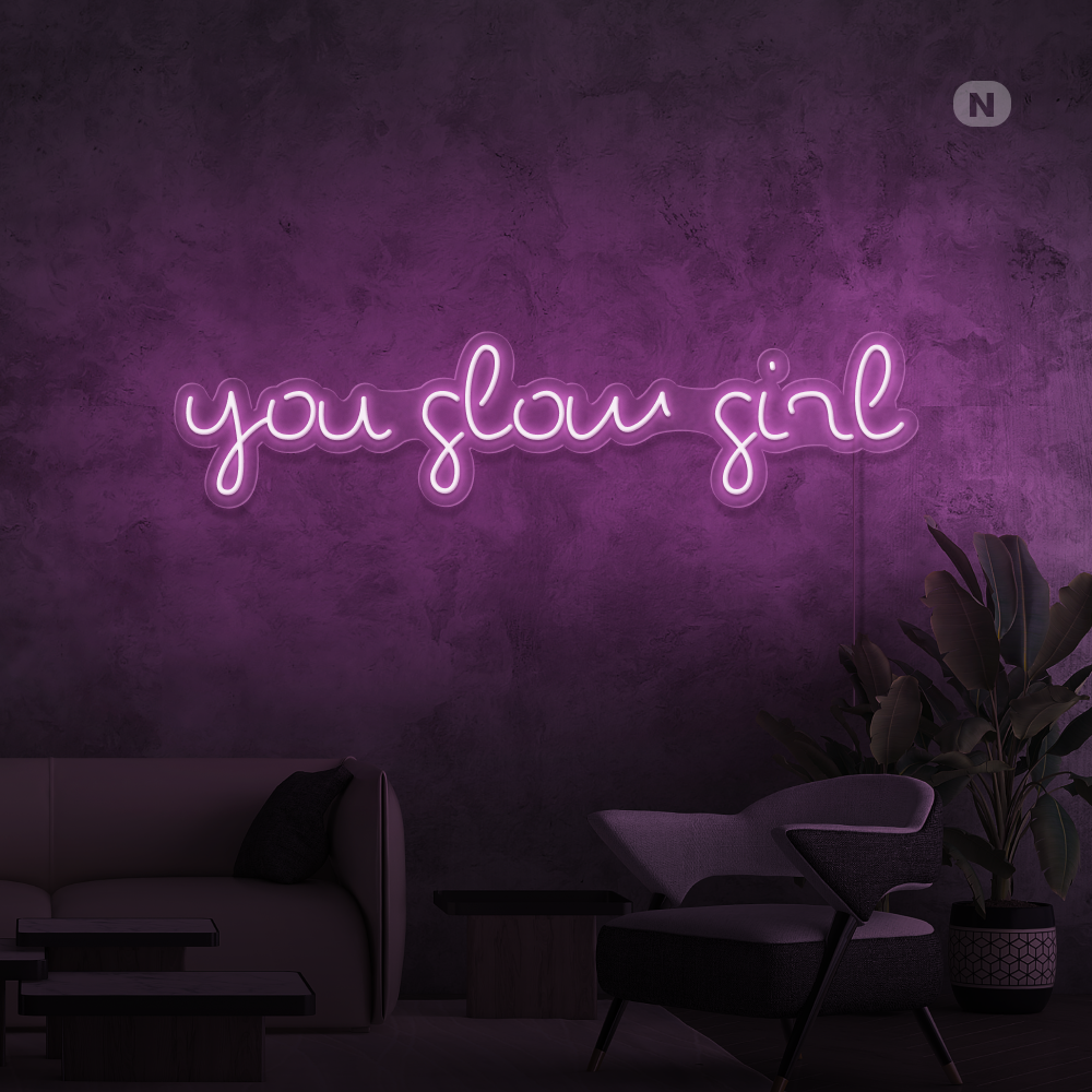 Neonskylt You Glow Girl