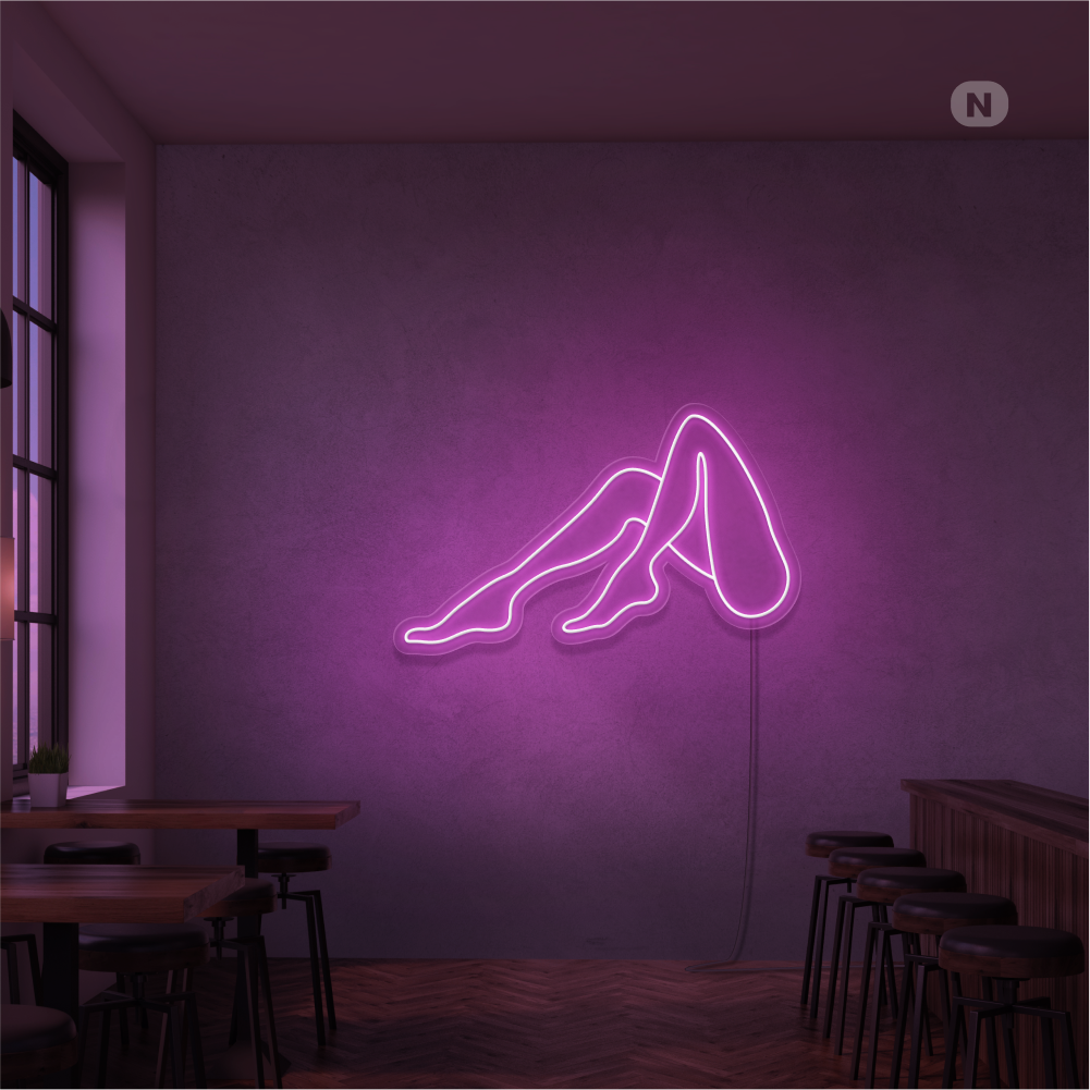 Neon Sign Kvinnor Ben