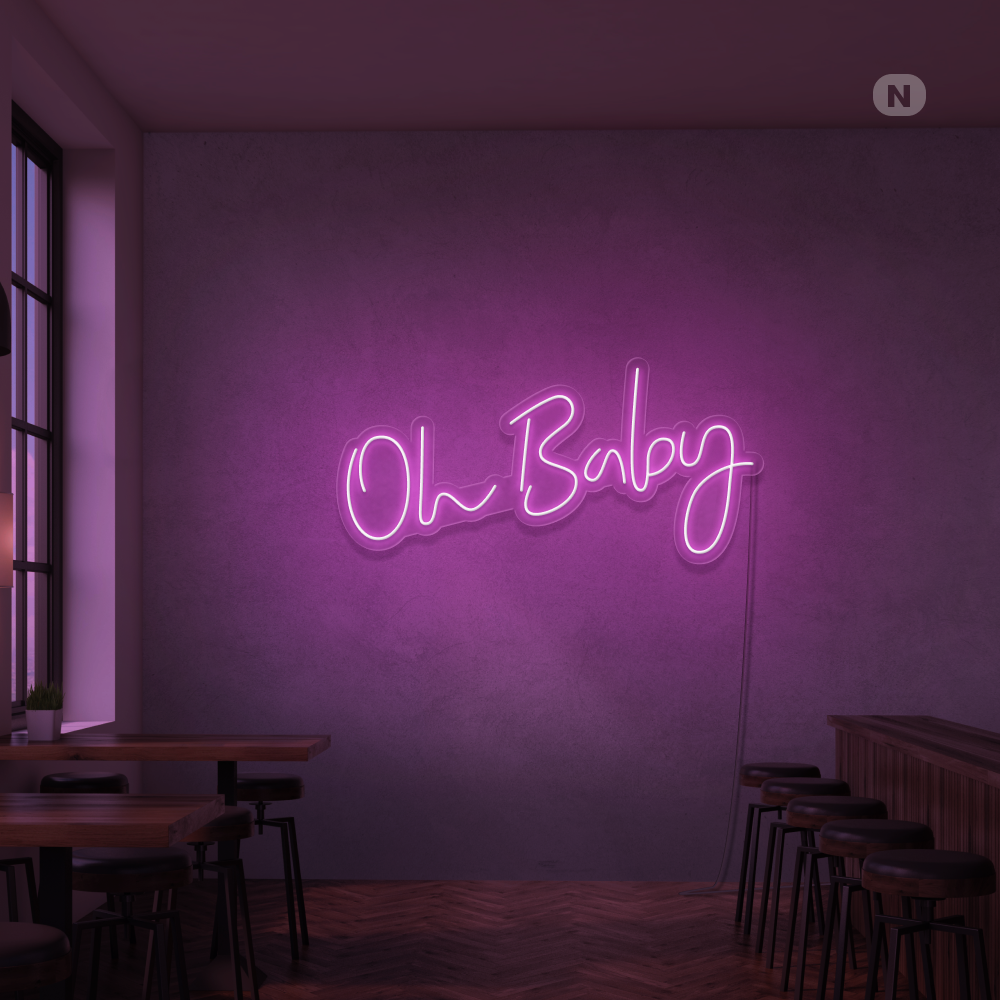 Neonskylt Oh Baby