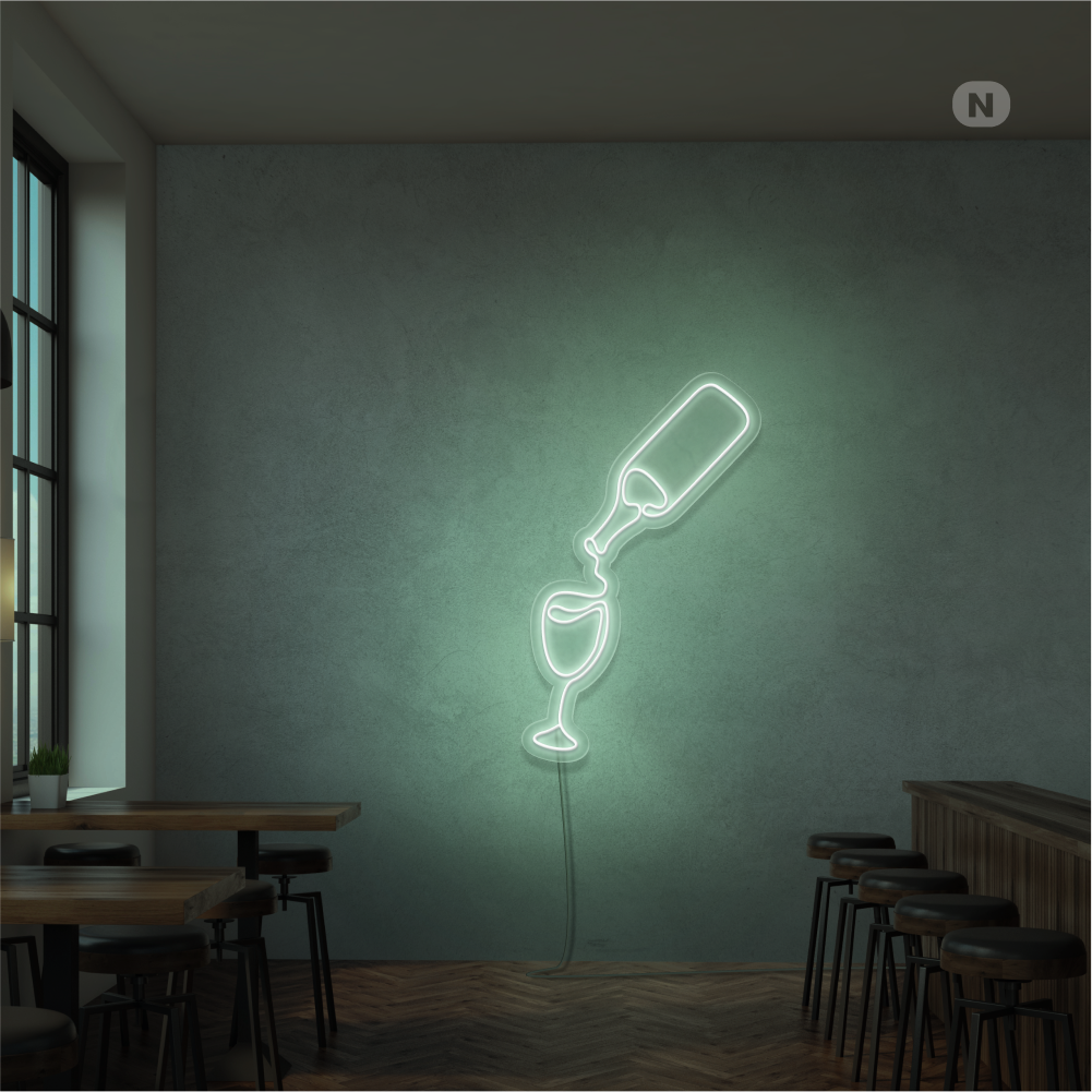 Neonskylt Vinälskare