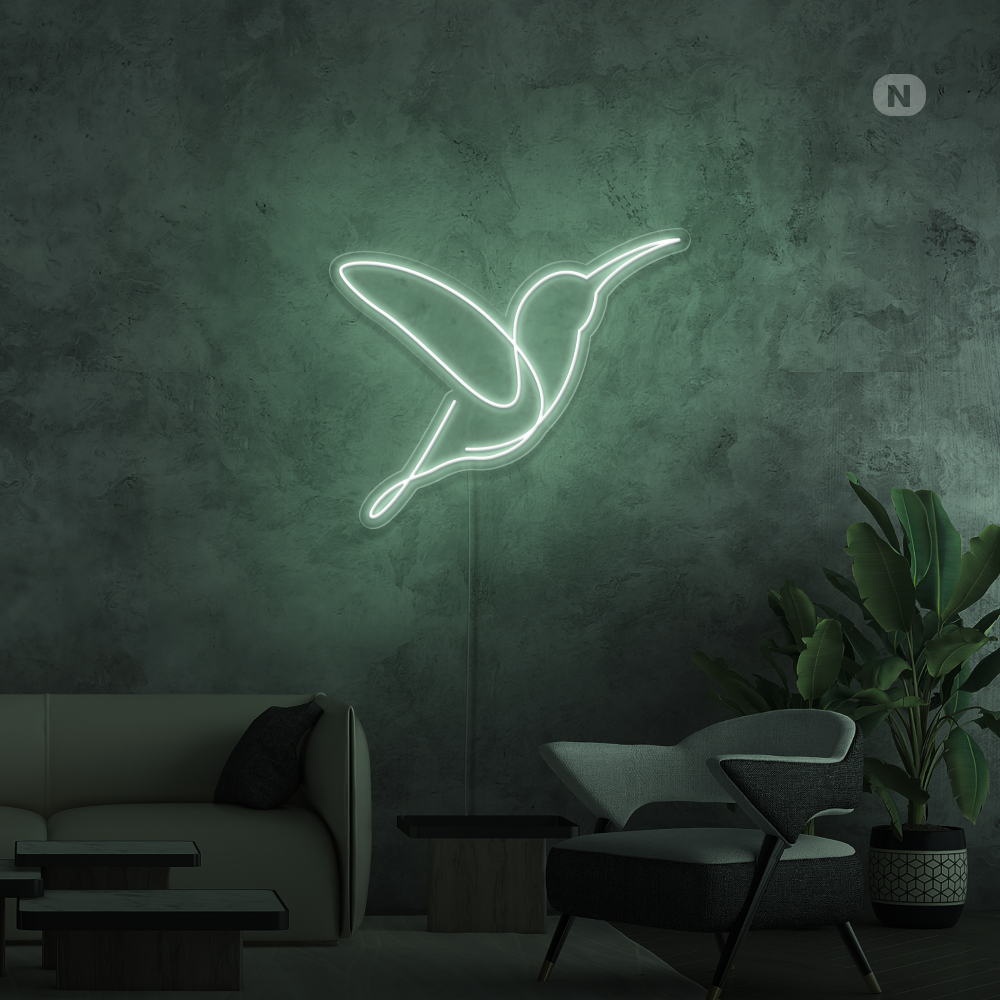 Neonskylt Konstnärlig fågel