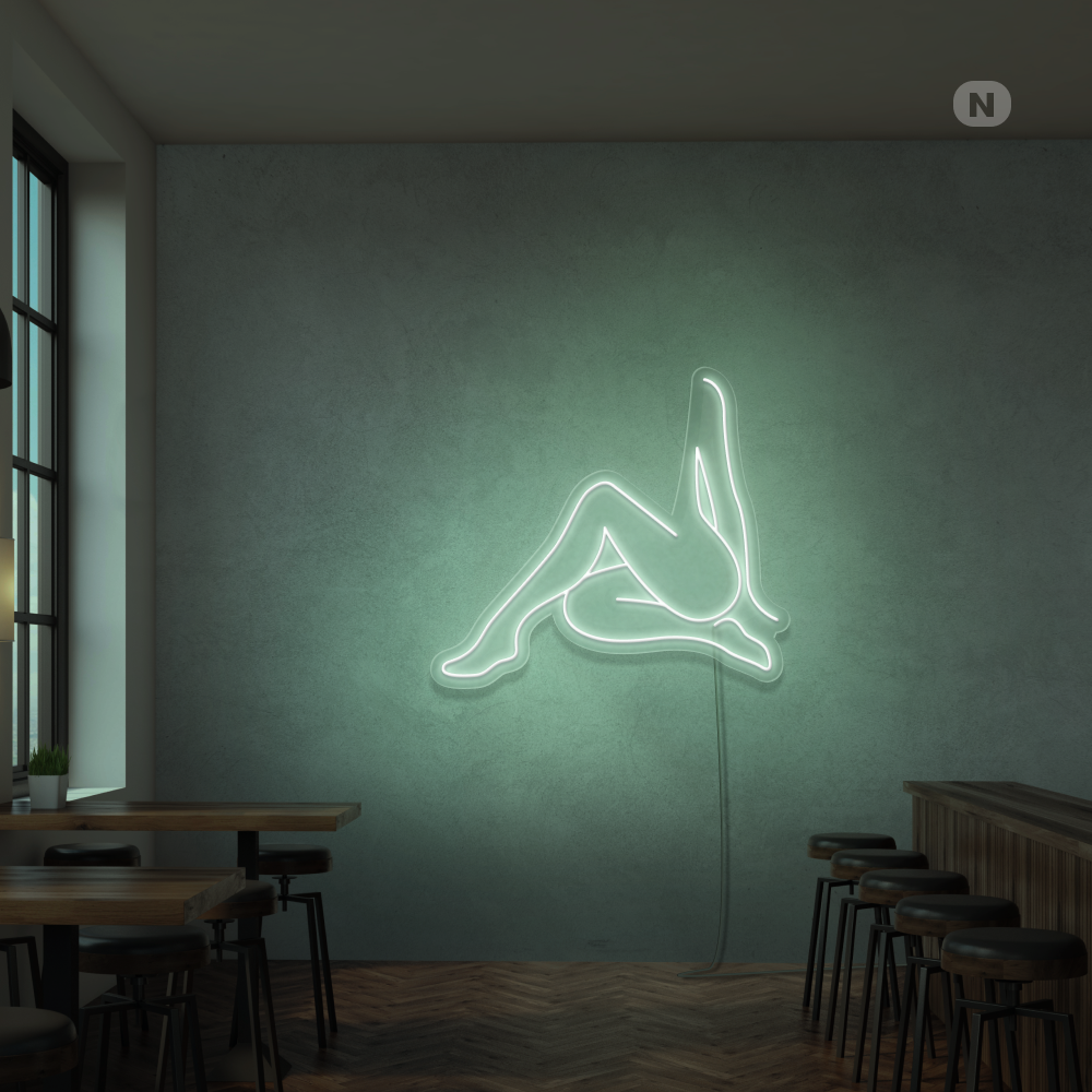 Neonskylt Sexig flicka