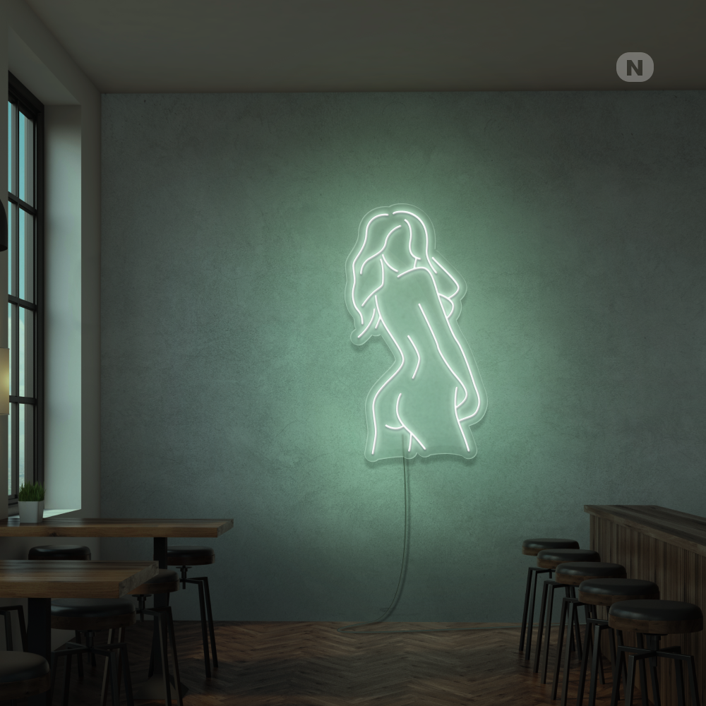 Neonskylt Exotisk Flicka