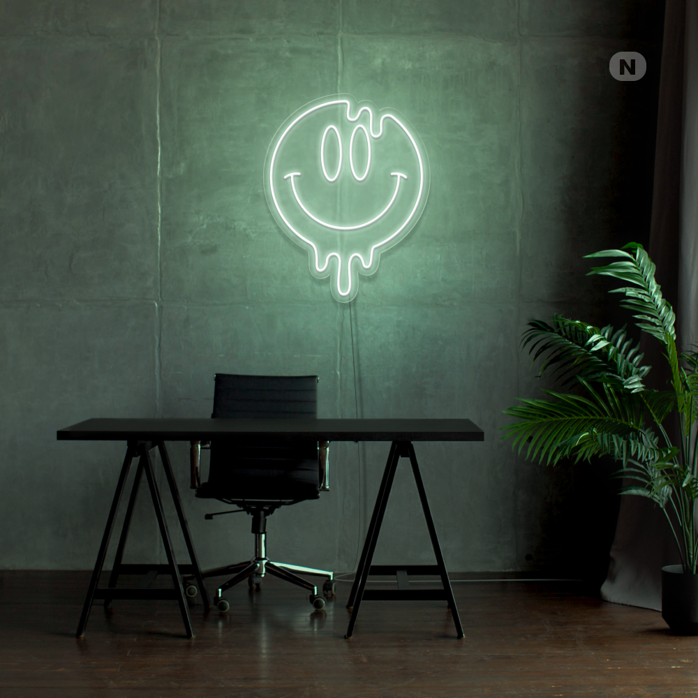 Neonskylt Smiley
