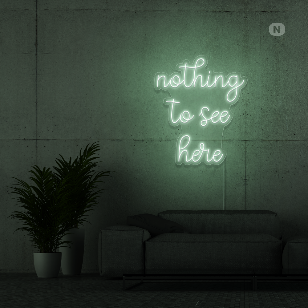 Neonskylt inget att se här