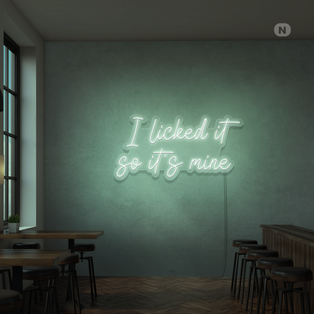 Neonskylt I Liked it so its mine