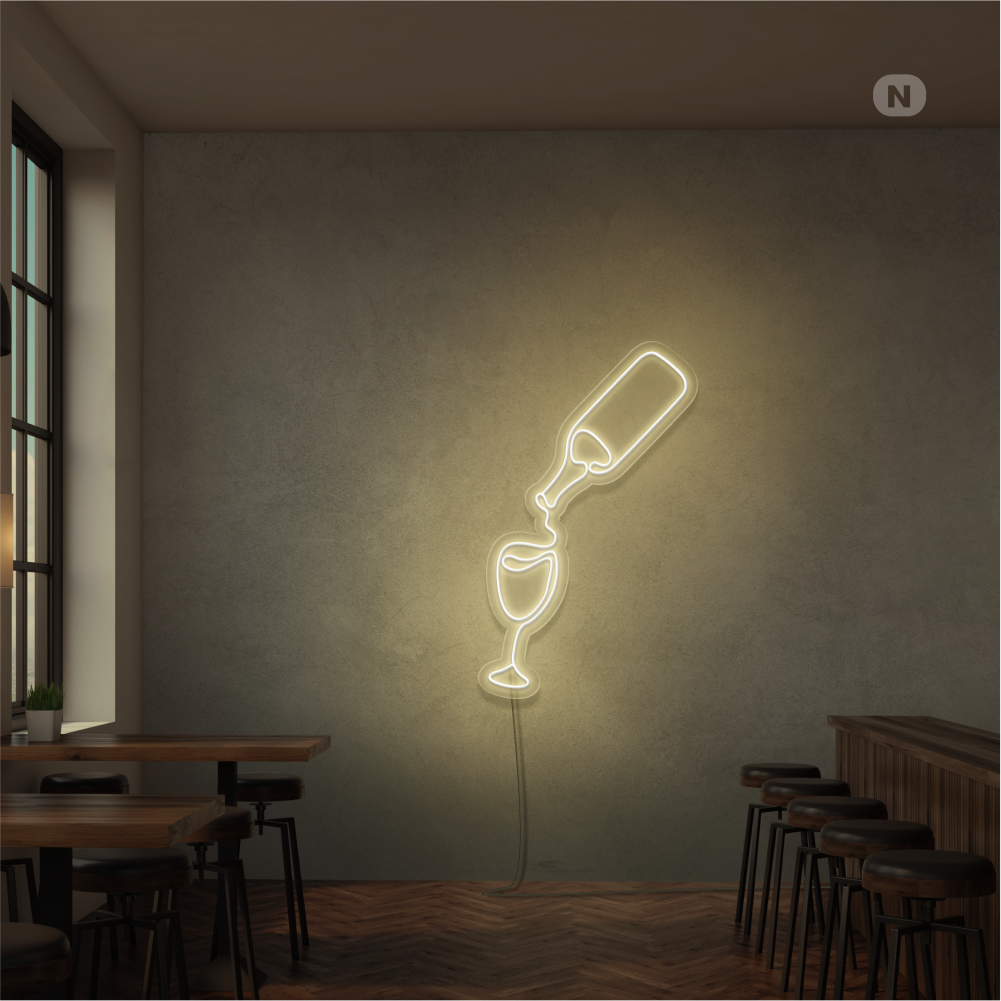 Neonskylt Vinälskare