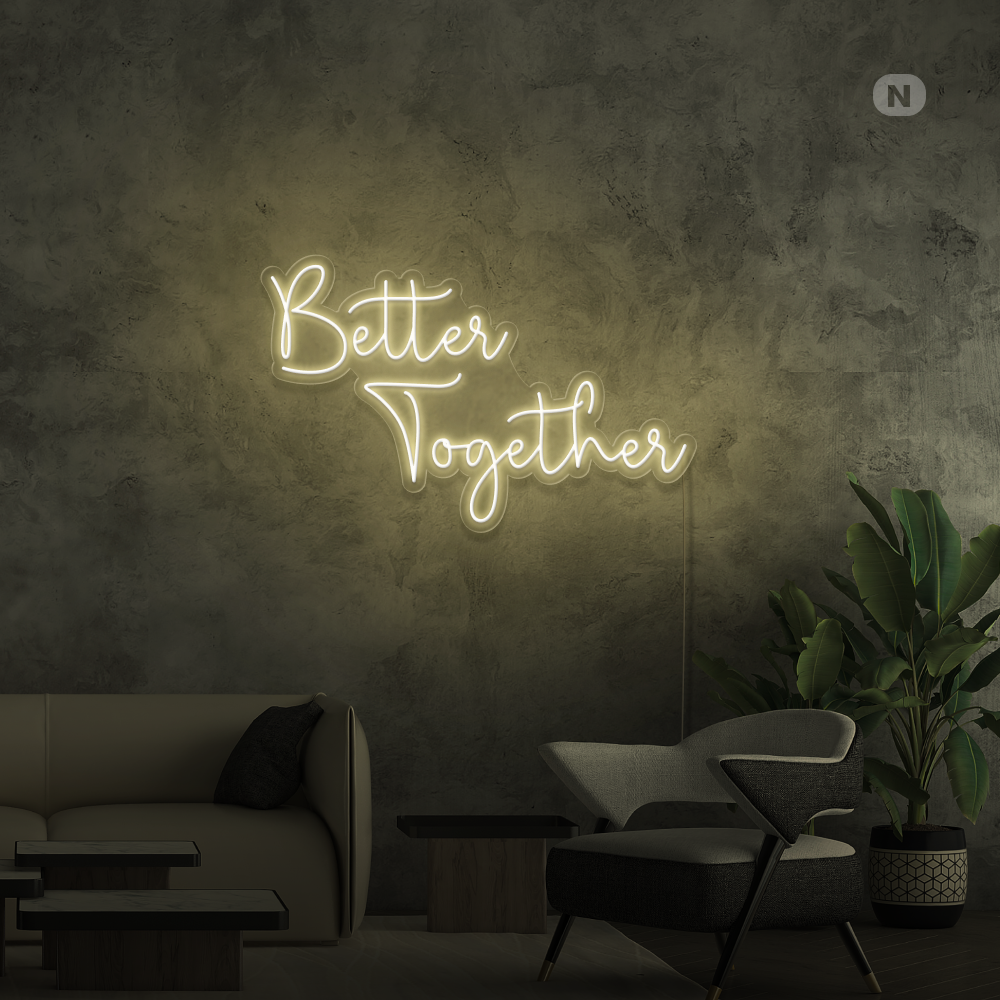 Neonskylt Better Together