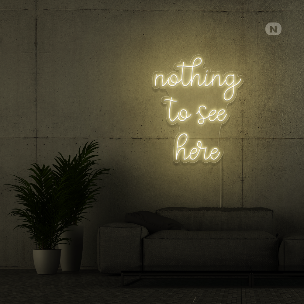Neonskylt inget att se här