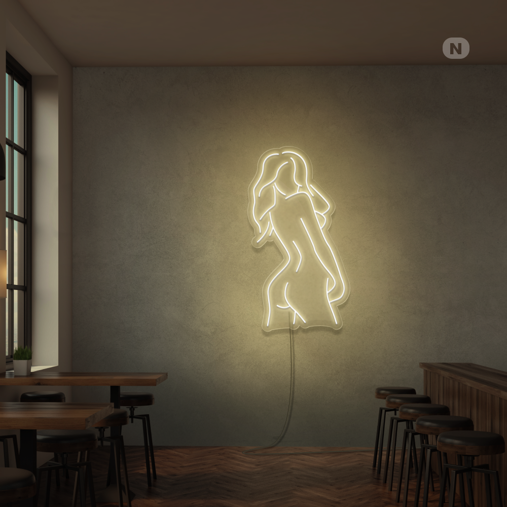 Neonskylt Exotisk Flicka