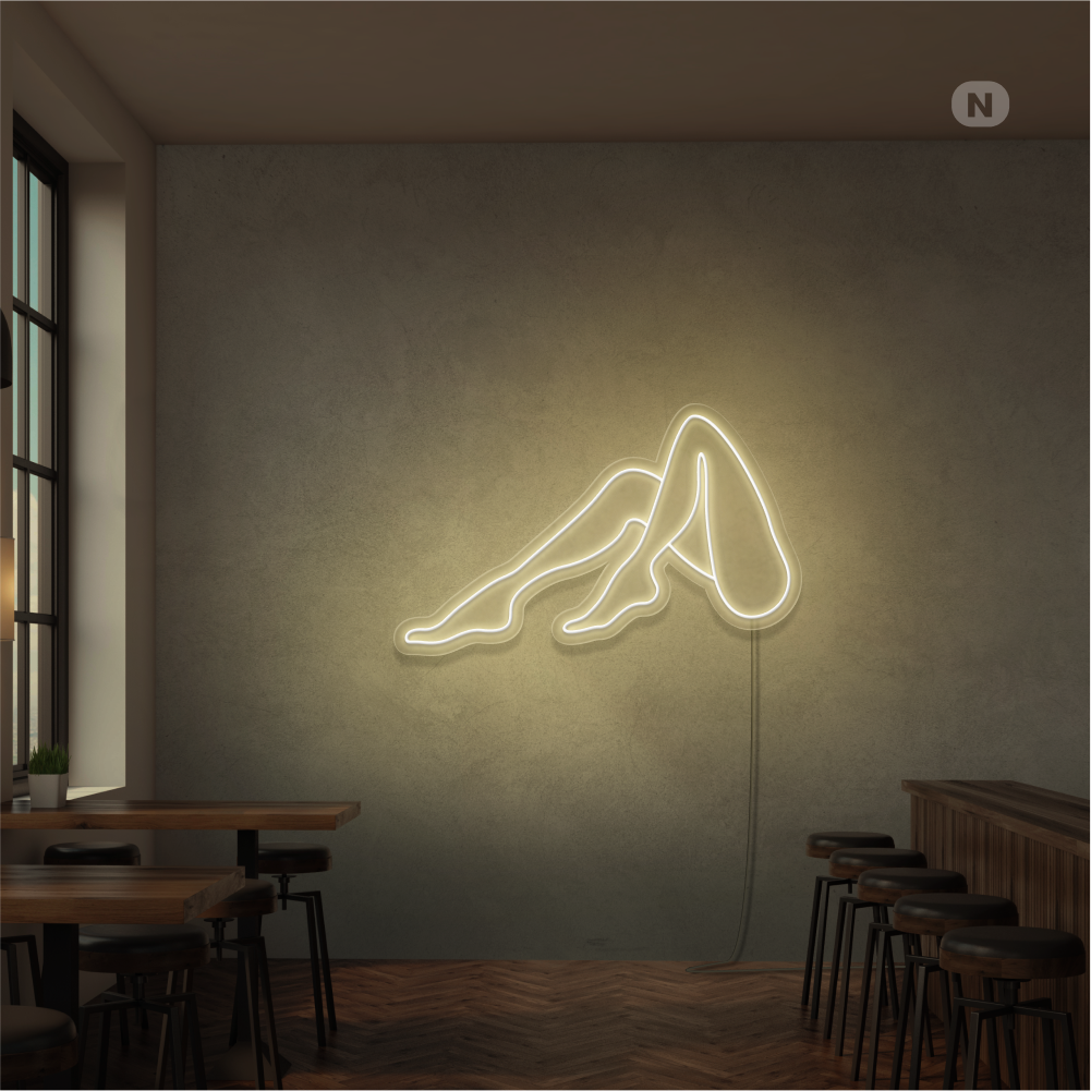 Neon Sign Kvinnor Ben