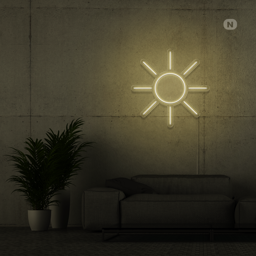 Neonskylt Sol
