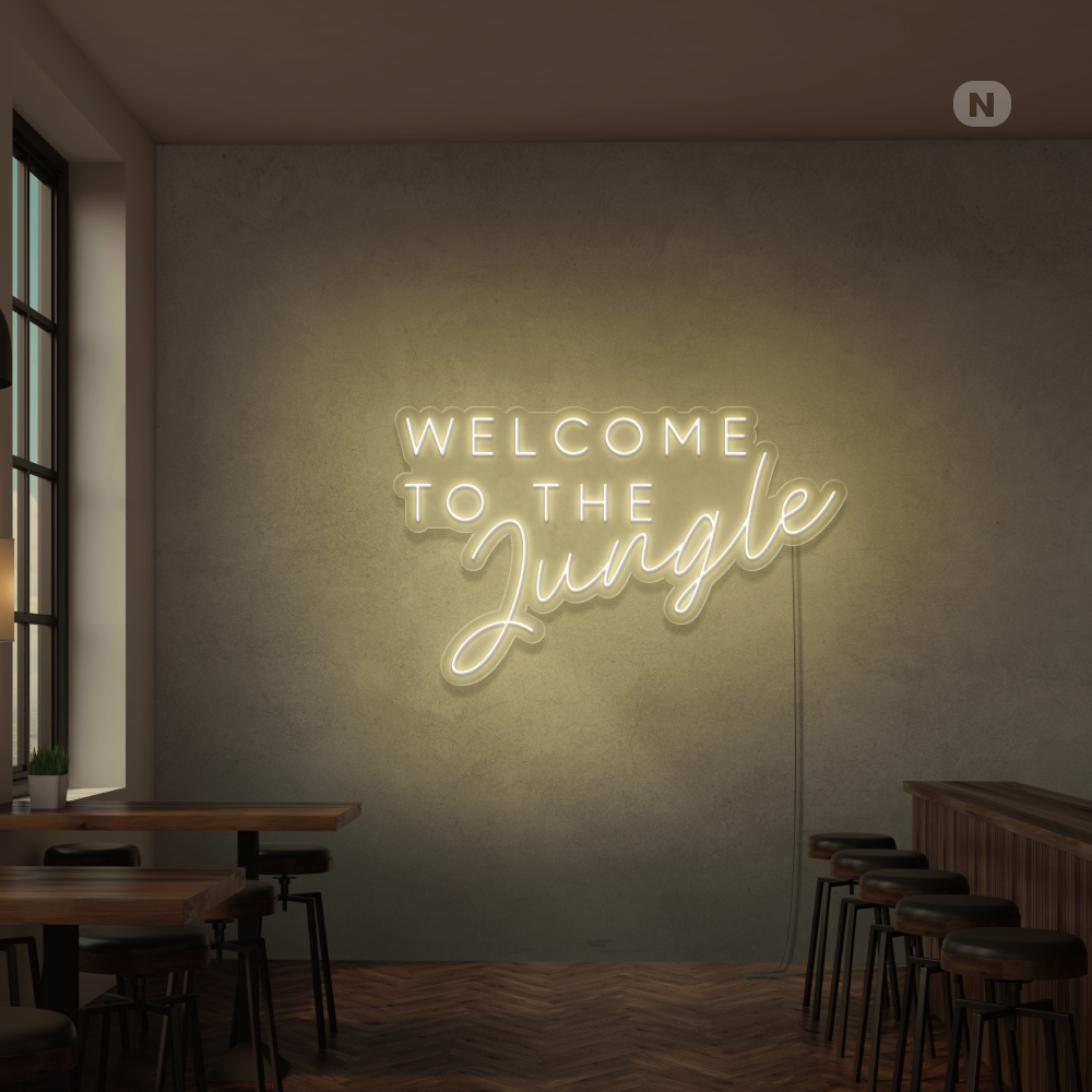 Neonskylt Welcome to the Jungle