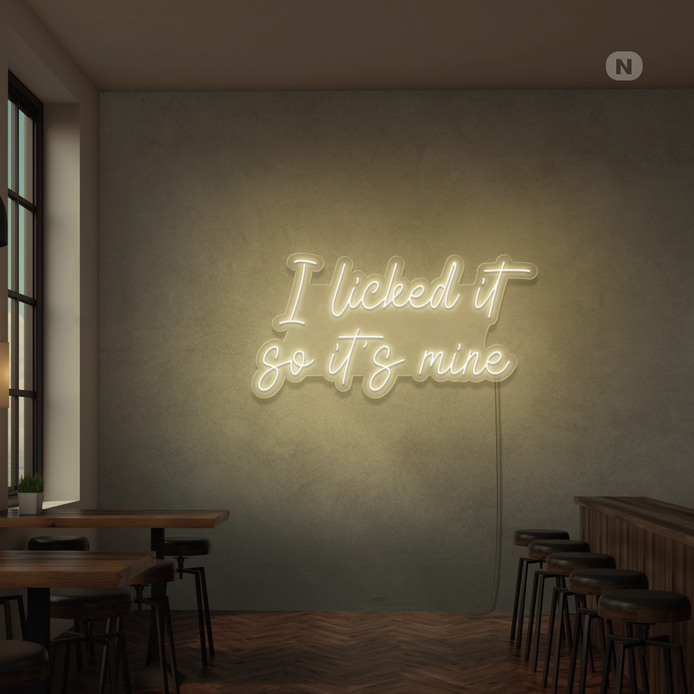 Neonskylt I Liked it so its mine