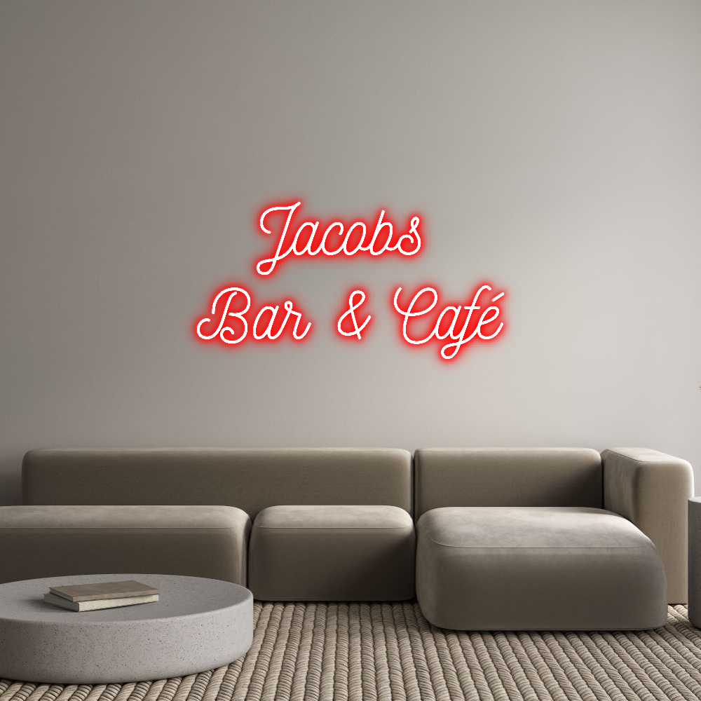Anpassad neon: Jacobs
Bar ...