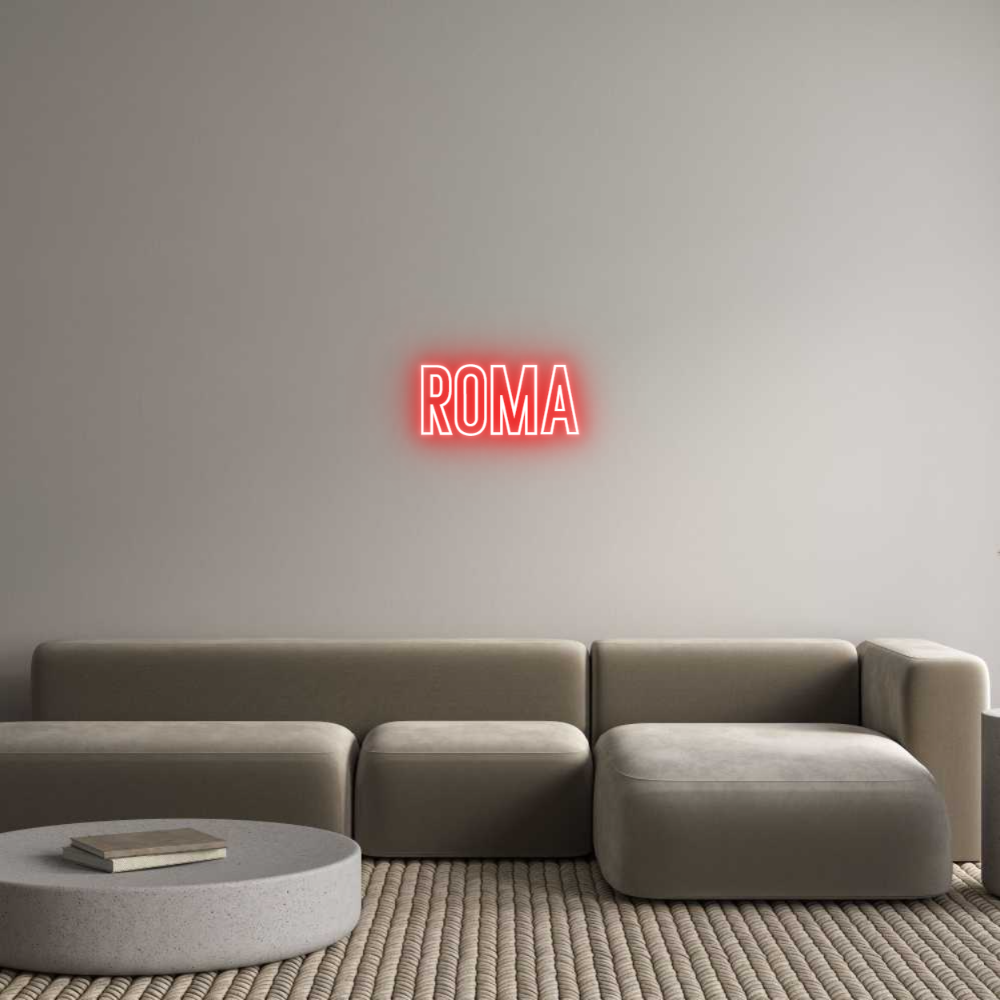 Anpassad neon: ROMA