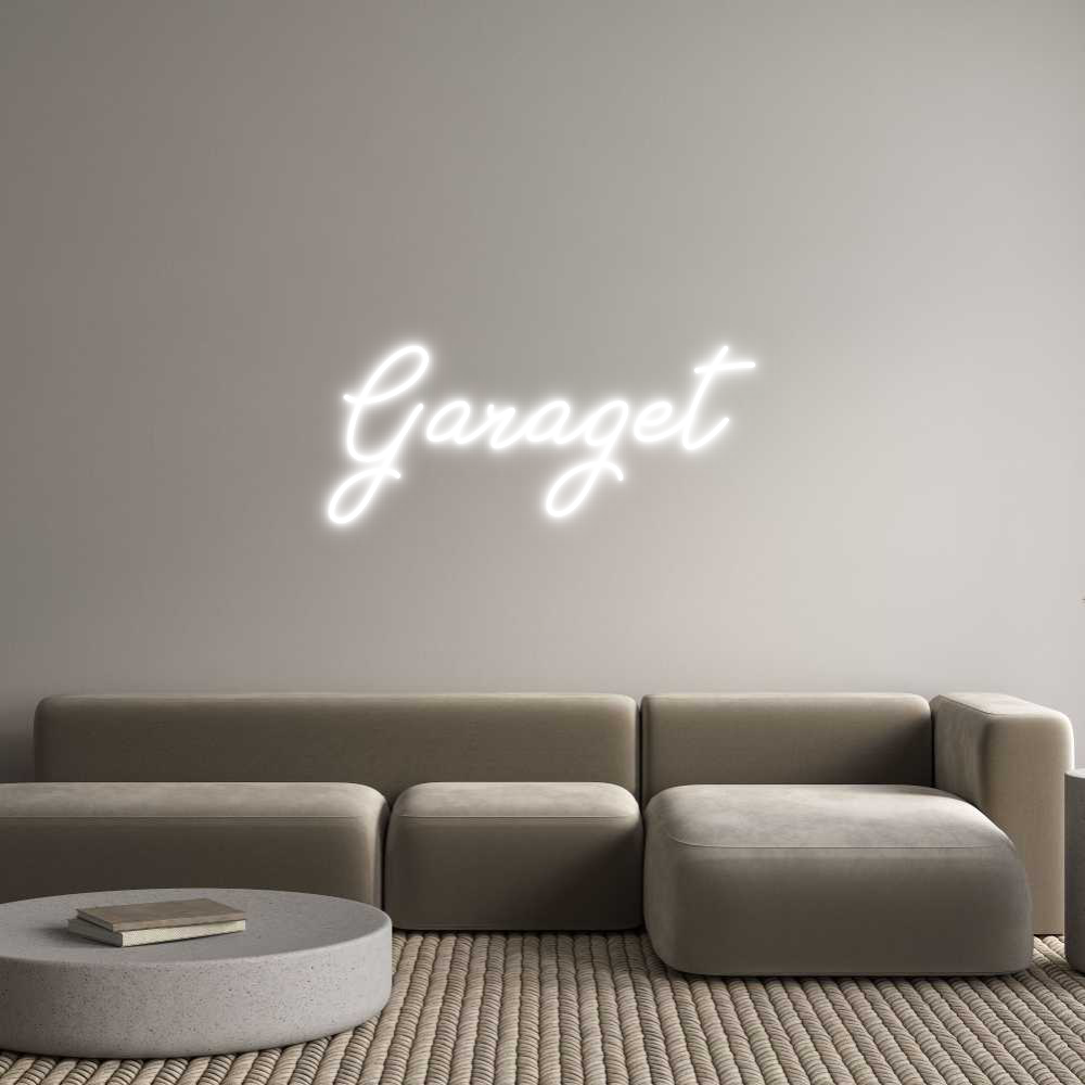 Anpassad neon: Garaget